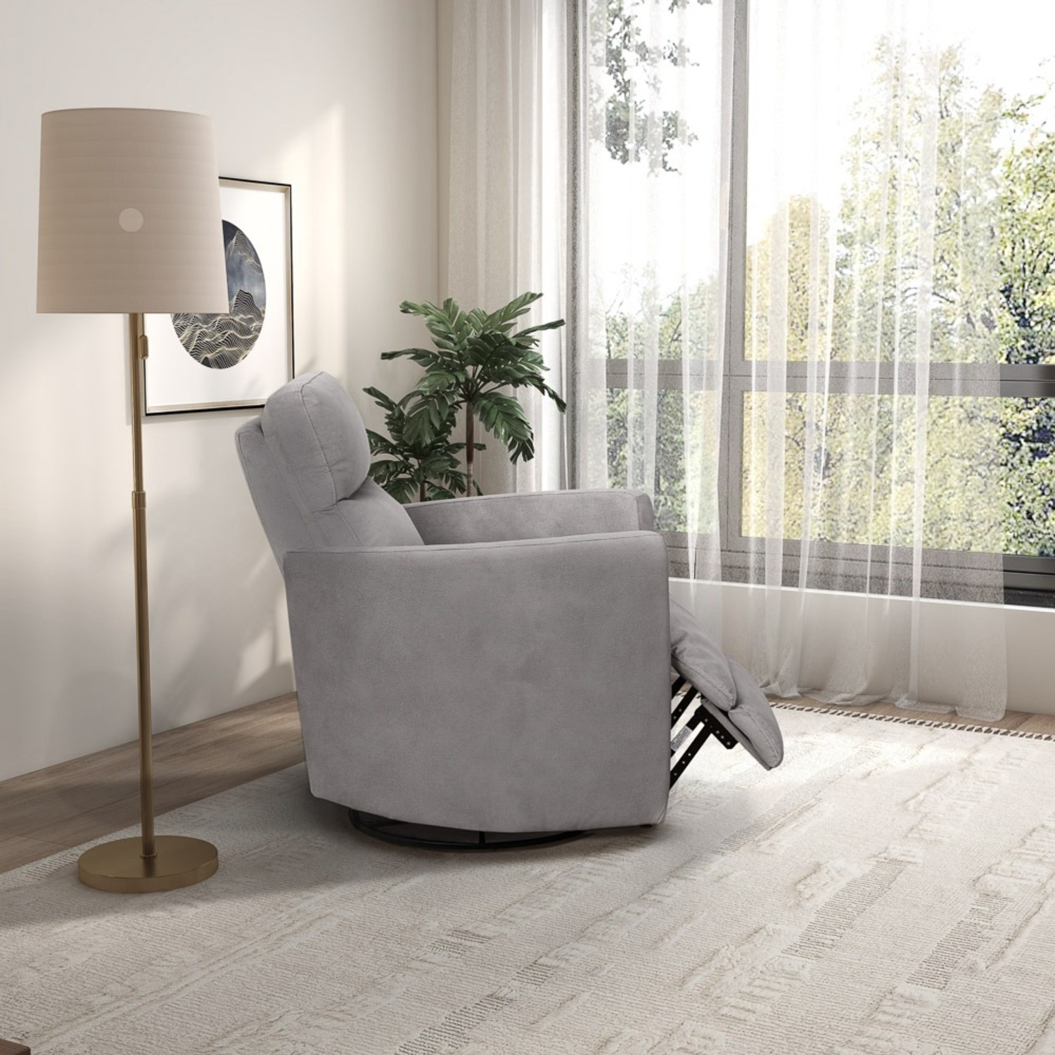 Wimberley Swivel Glider Recliner Chair - image-1