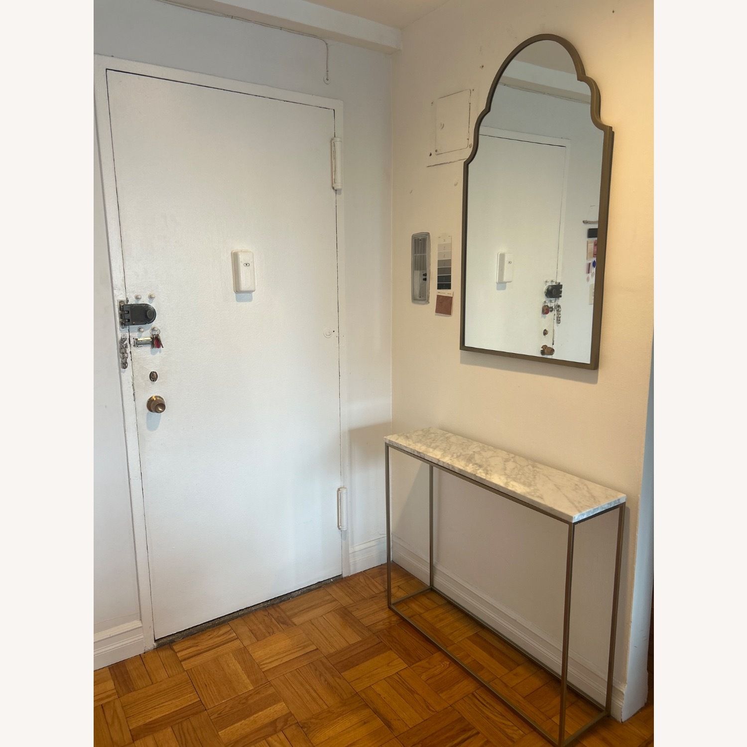 West Elm Streamline Marble Console - image-6