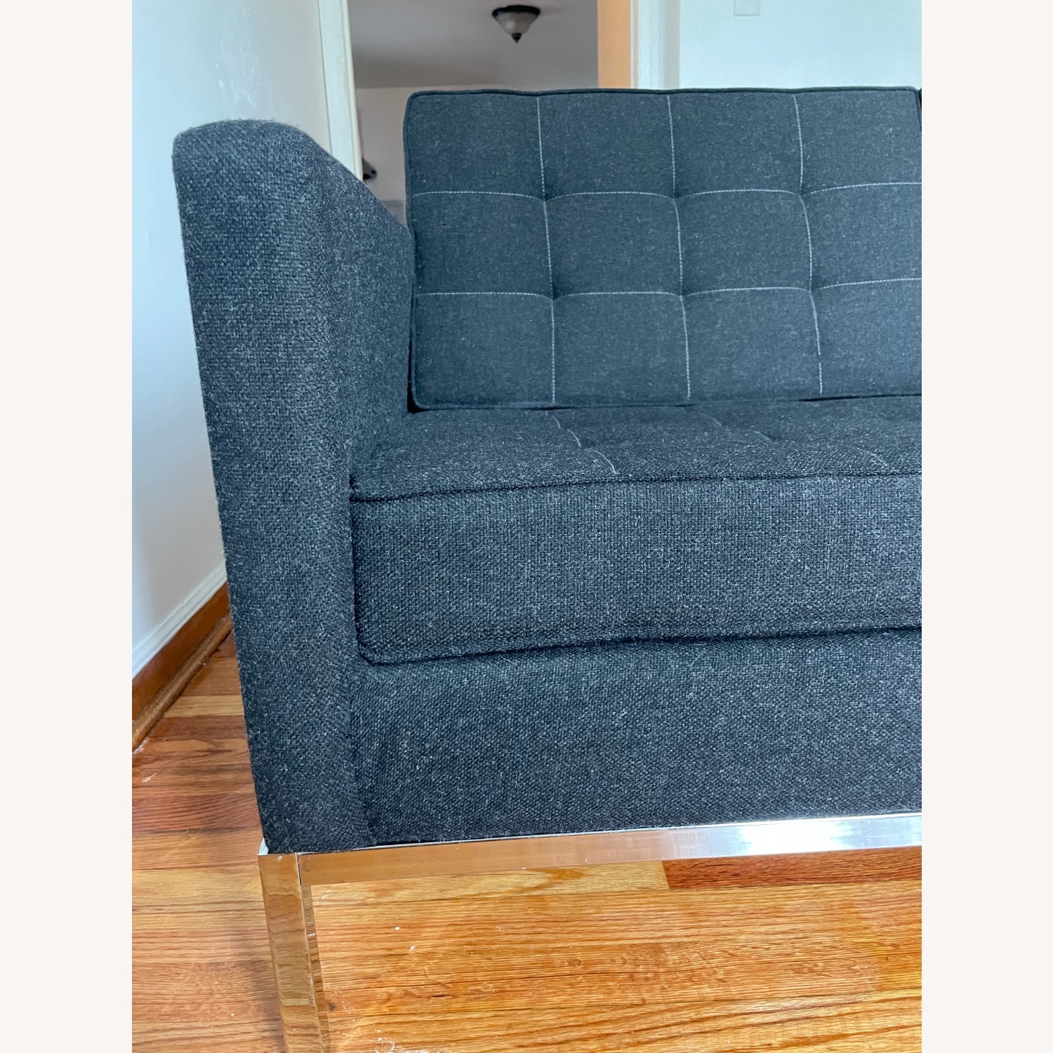 Knoll Florence 3-Seater Sofa in Charcoal Grey - image-3