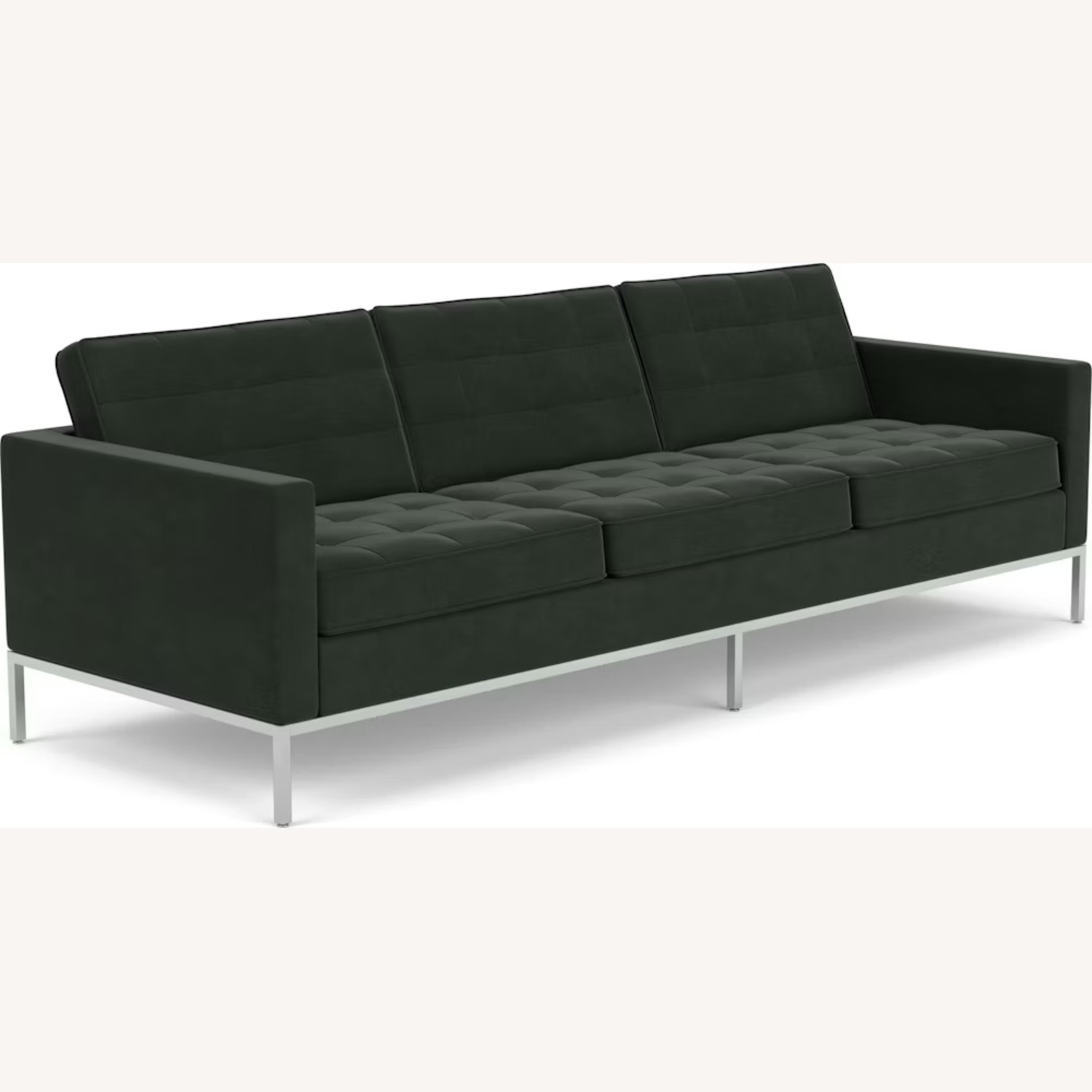 Knoll Florence 3-Seater Sofa in Charcoal Grey - image-9