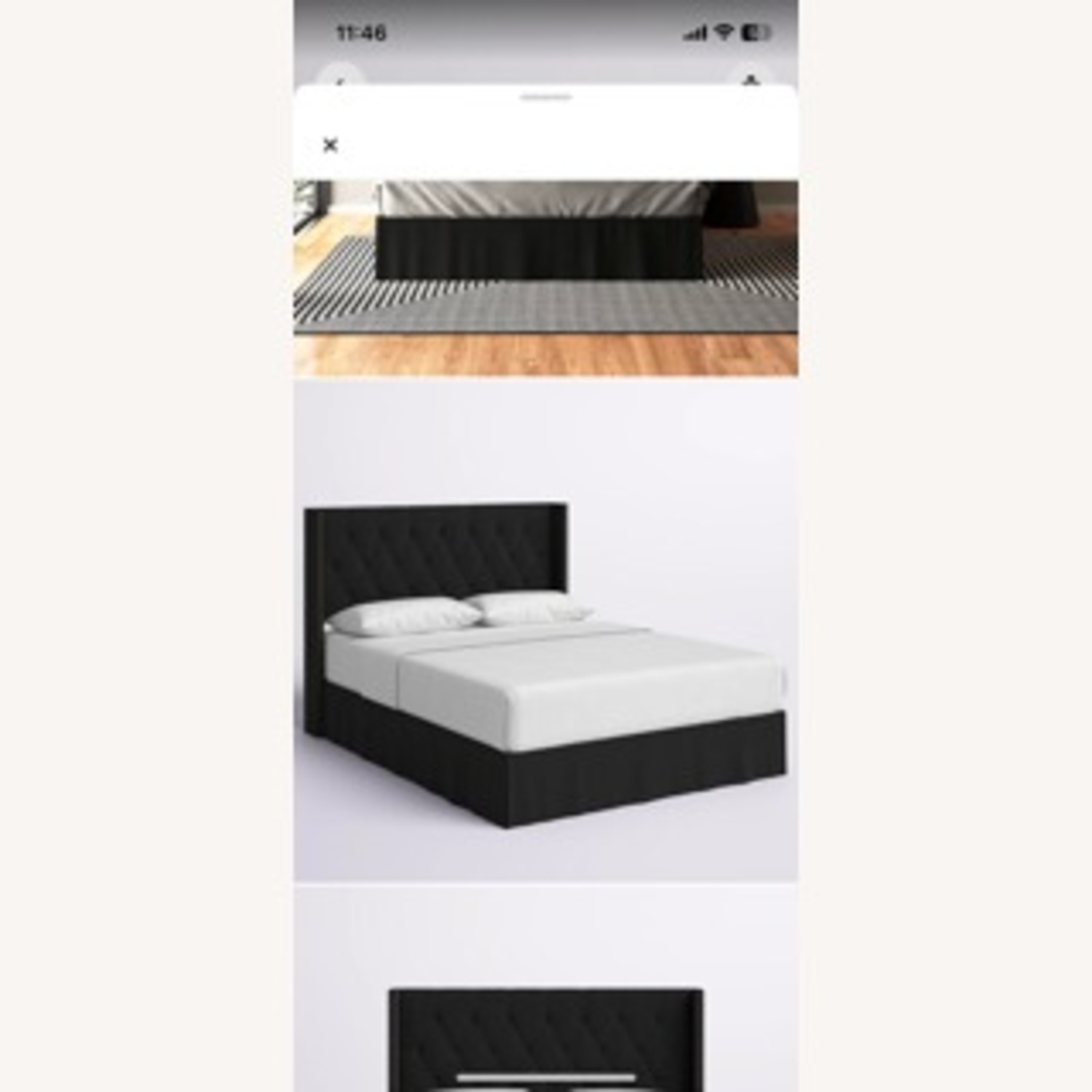 Wayfair Queen Size Tufted Bed - image-3