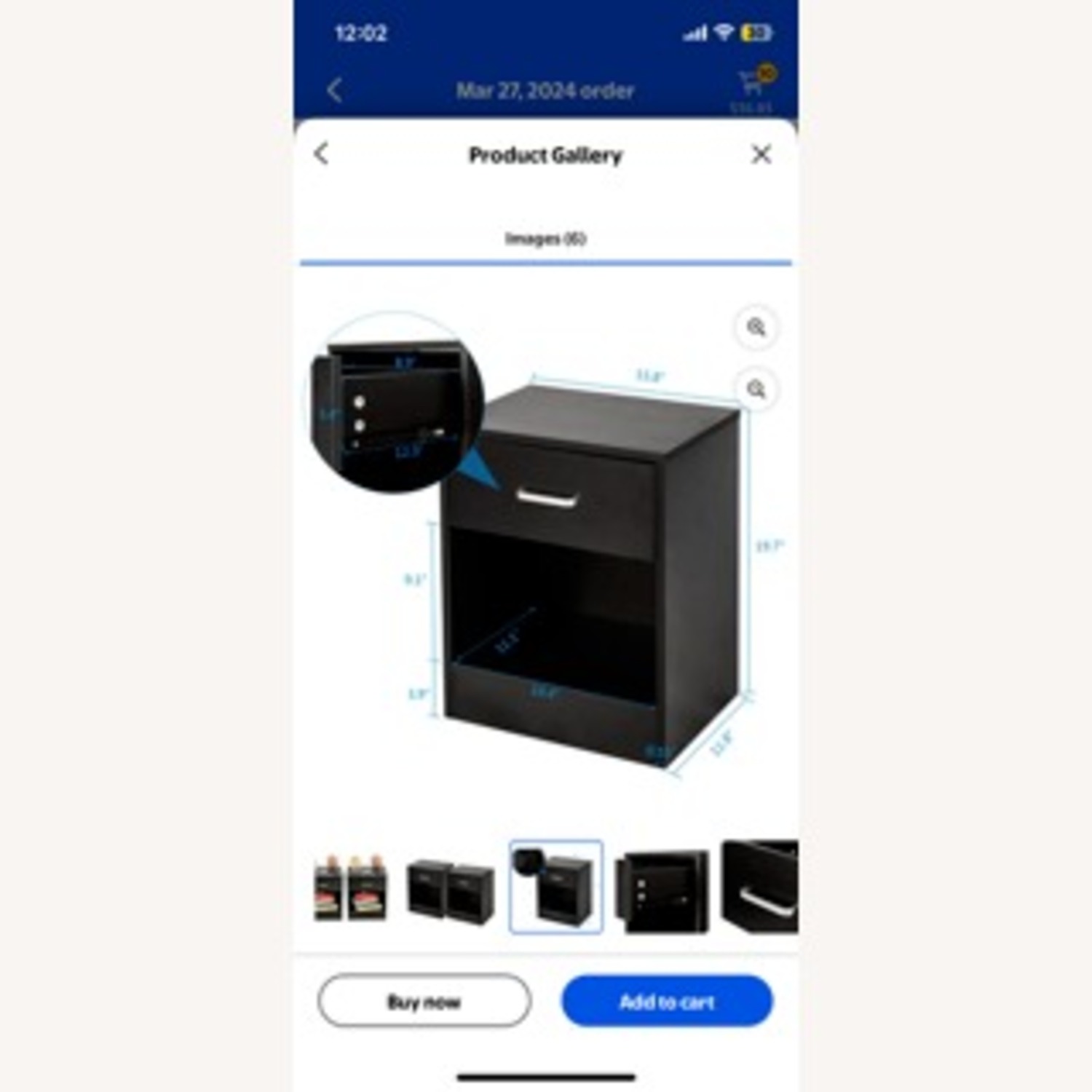 Walmart Nightstand Set of 2 - image-4