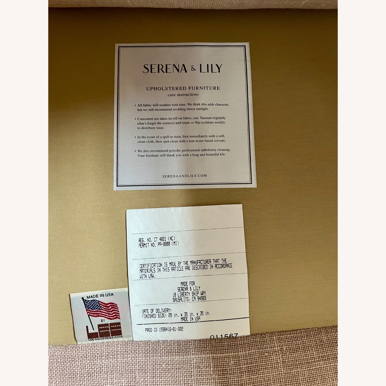 Serena & Lily Grady Notch Arm Swivel Chair - image-5