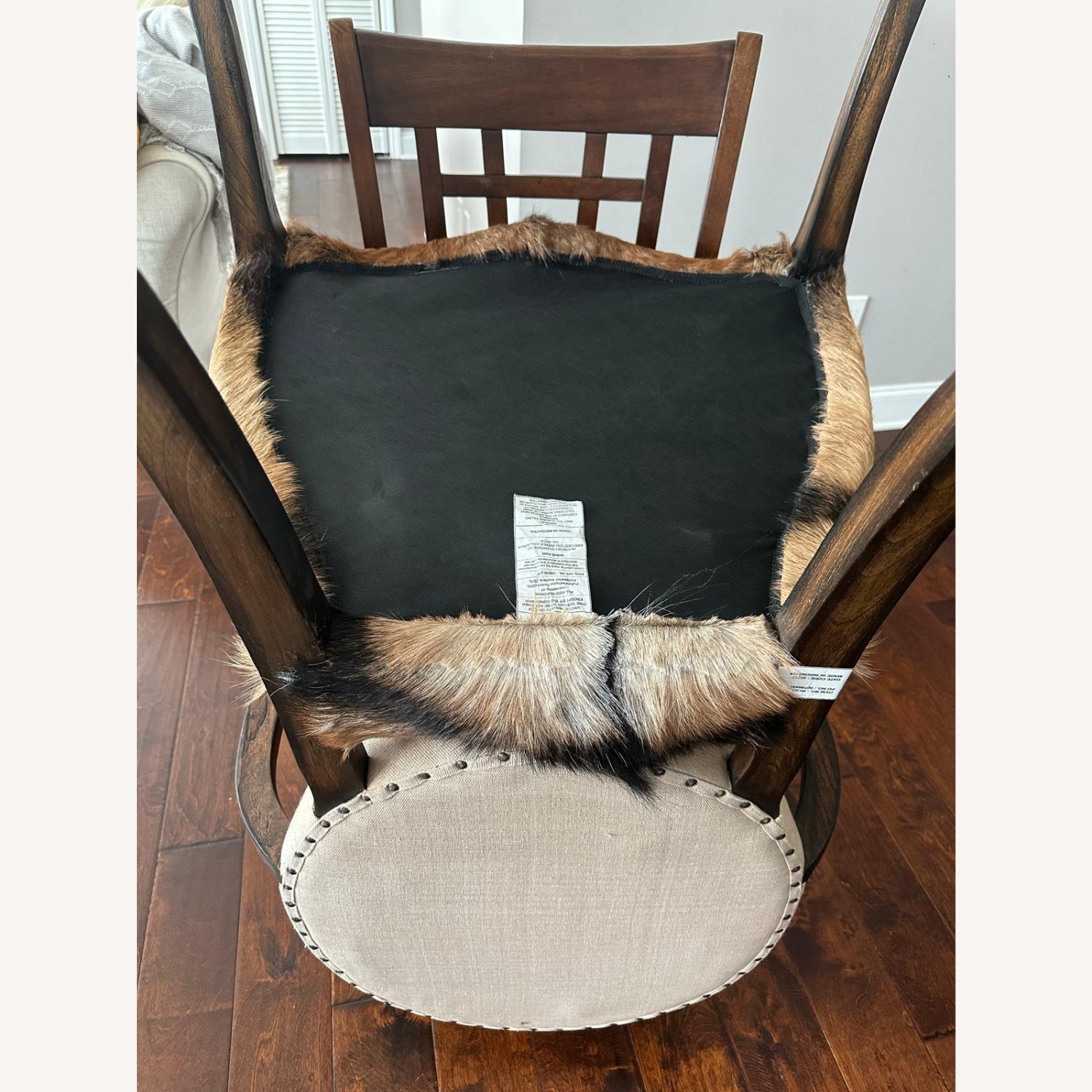 Brown Goat Hide Chair - image-3