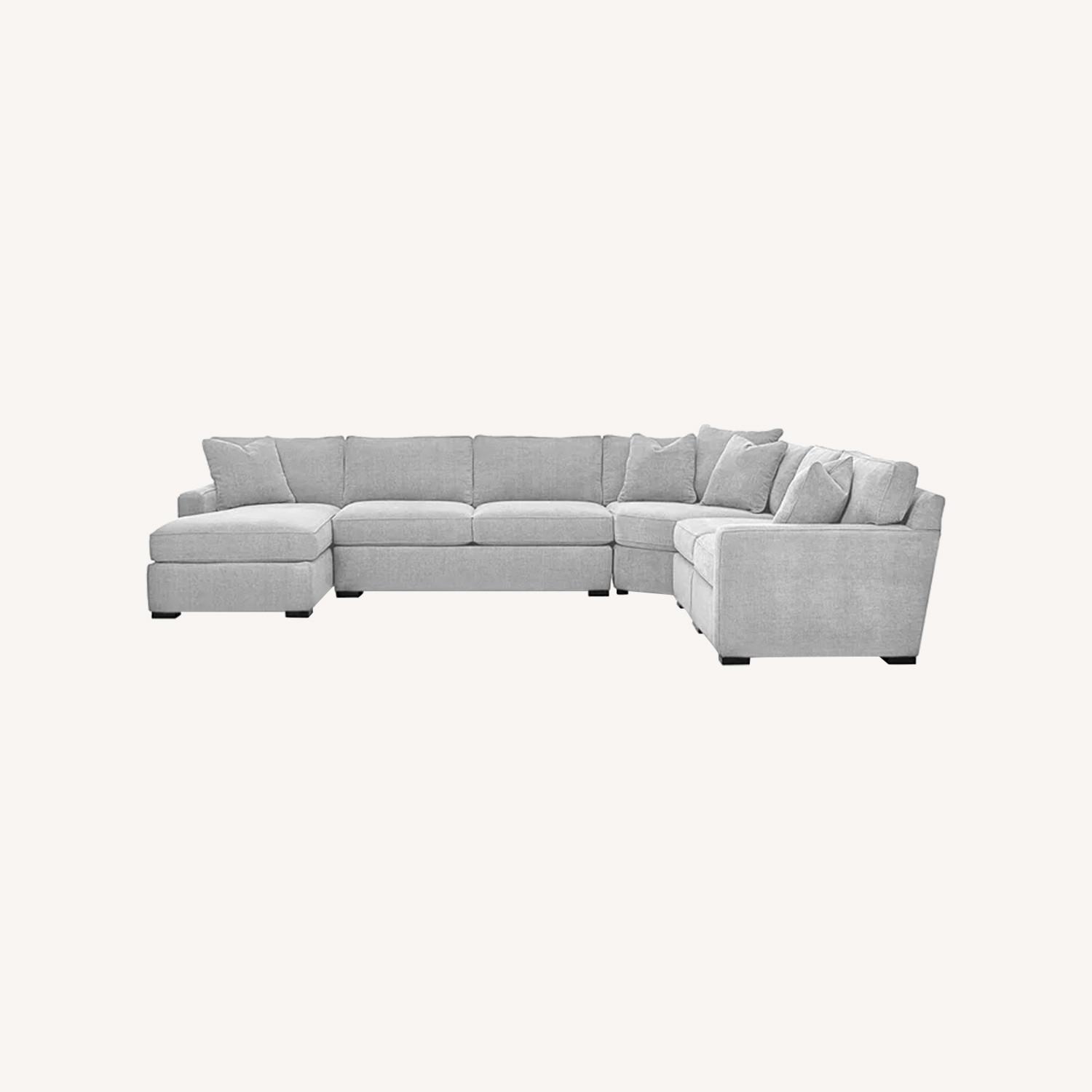 Macy's Radley 5-Piece Fabric Chaise Sectional Sofa - image-0