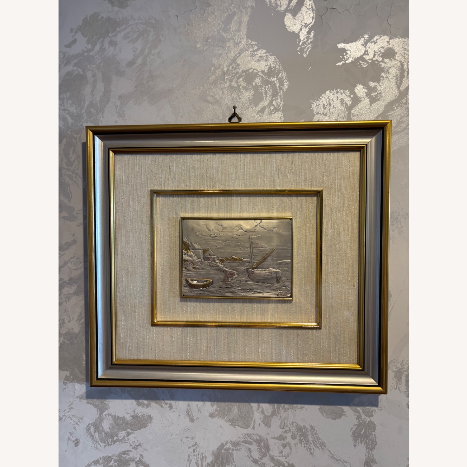Sterling Silver Bas -Relief Signed Italian Art - image-11