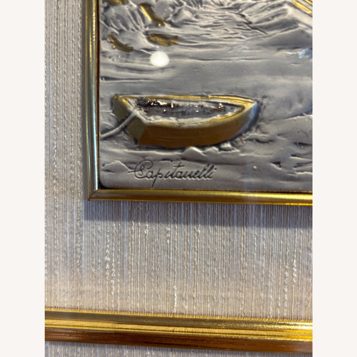 Sterling Silver Bas -Relief Signed Italian Art - image-8