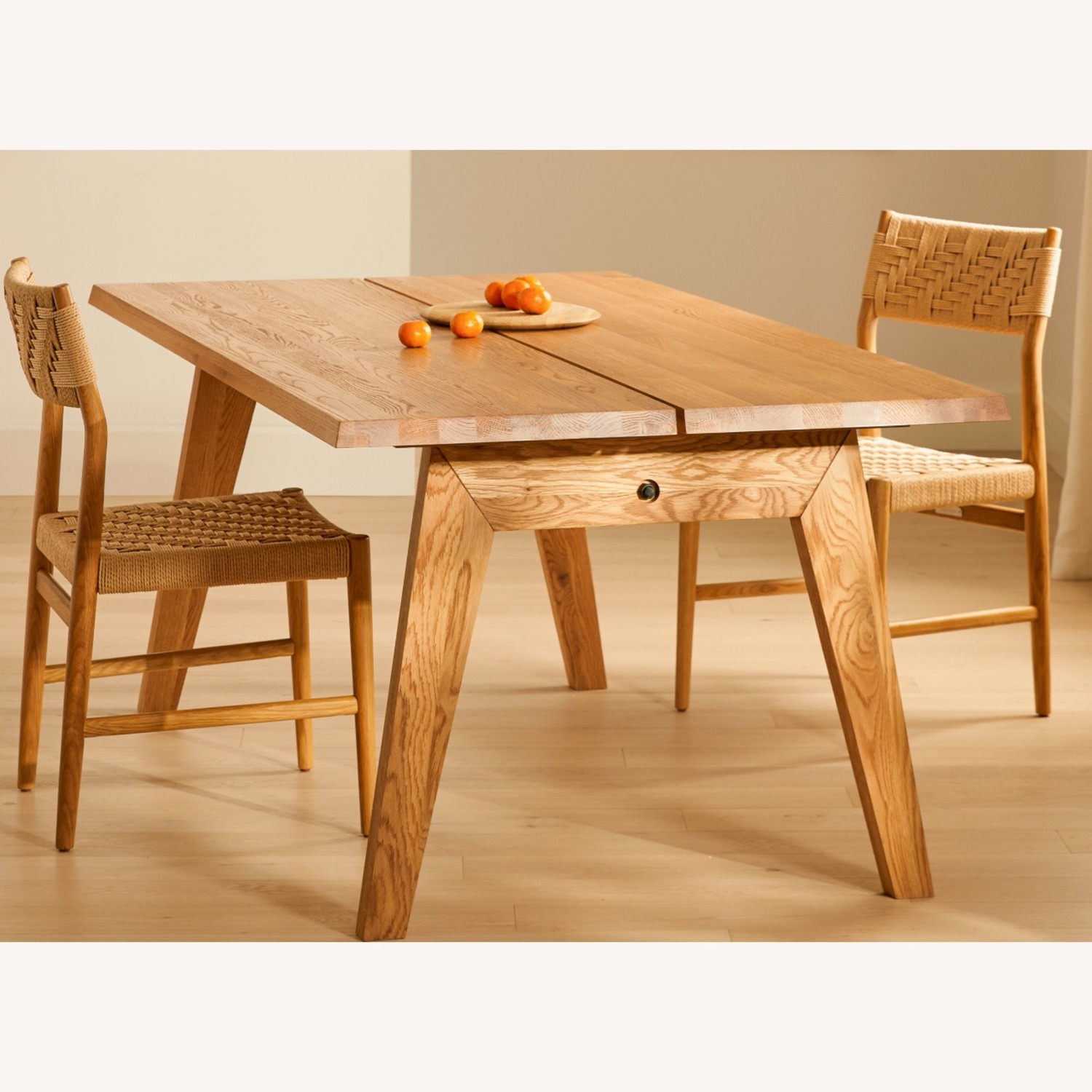 Article Madera 71" Solid Wood Dining Table Oak - image-1