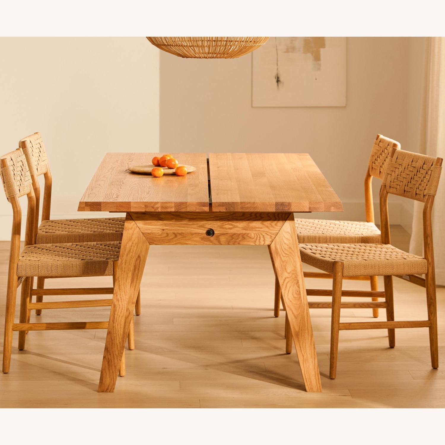 Article Madera 71" Solid Wood Dining Table Oak - image-3