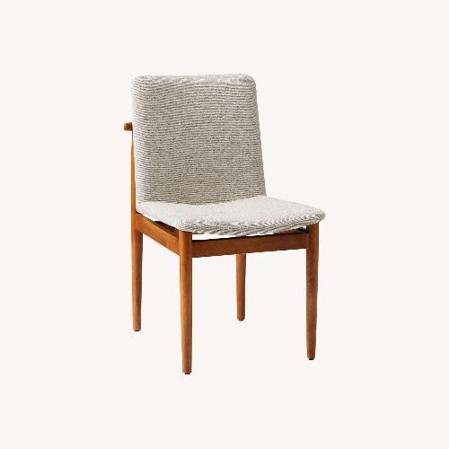 Used West Elm Framework Dining Chair, Twill, Dove for sale on AptDeco