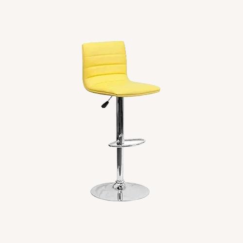 Used Yellow Counter Height Bar Stool Set for sale on AptDeco