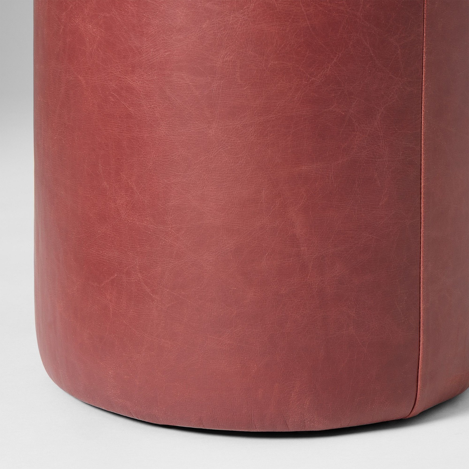 West Elm Wally Leather Ottoman - image-2