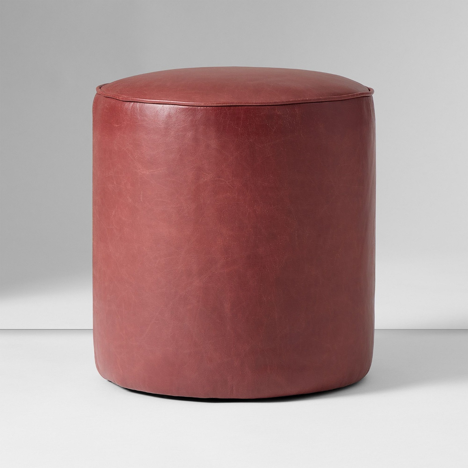 West Elm Wally Leather Ottoman - image-4