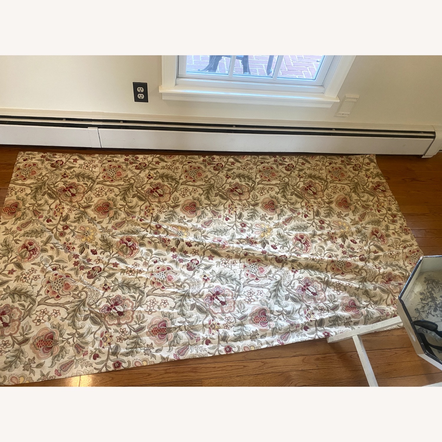 Pattern Pair of Cotton Curtains - image-1