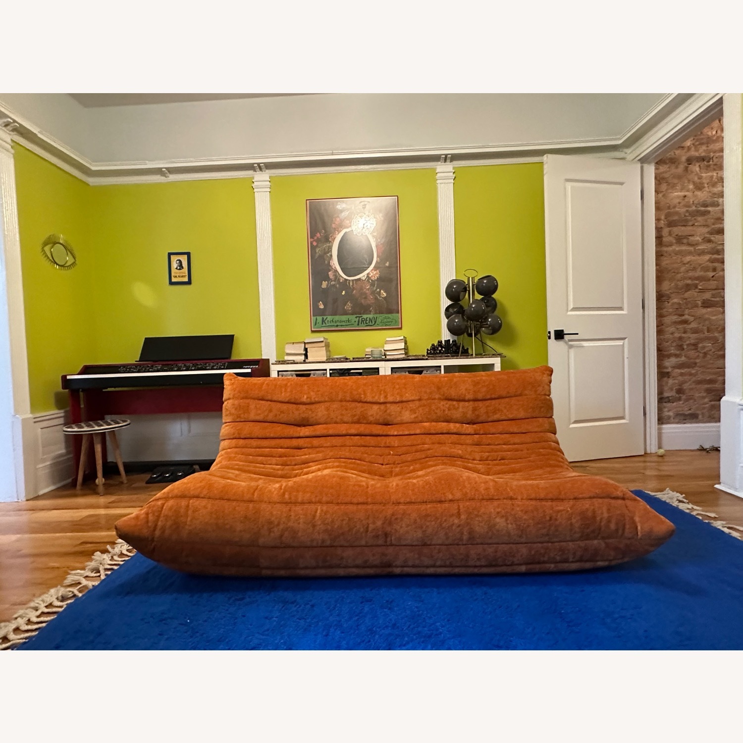 Duckaroy Mustard Colored Couch - image-2