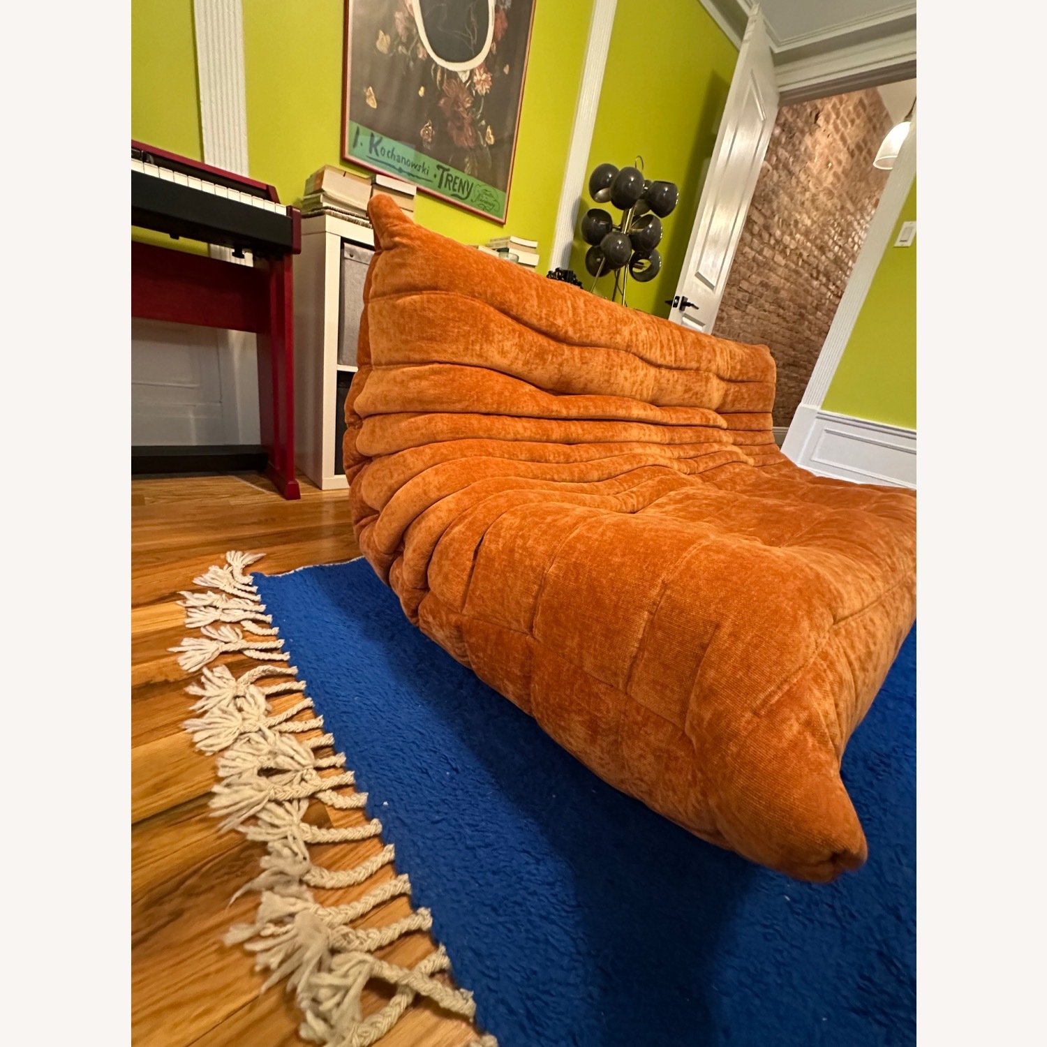 Duckaroy Mustard Colored Couch - image-3