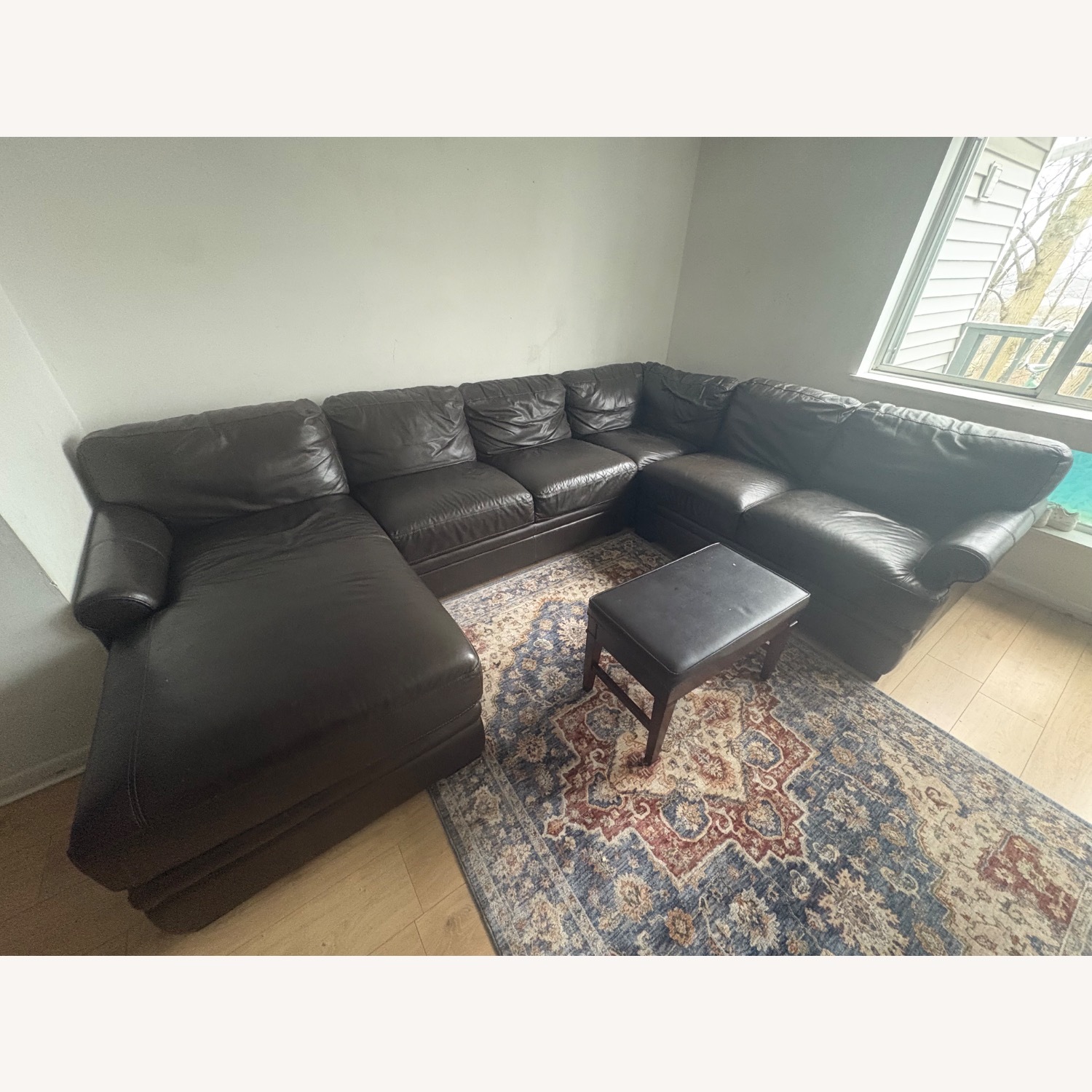 Raymour & Flanigan Leather Sofa - image-6