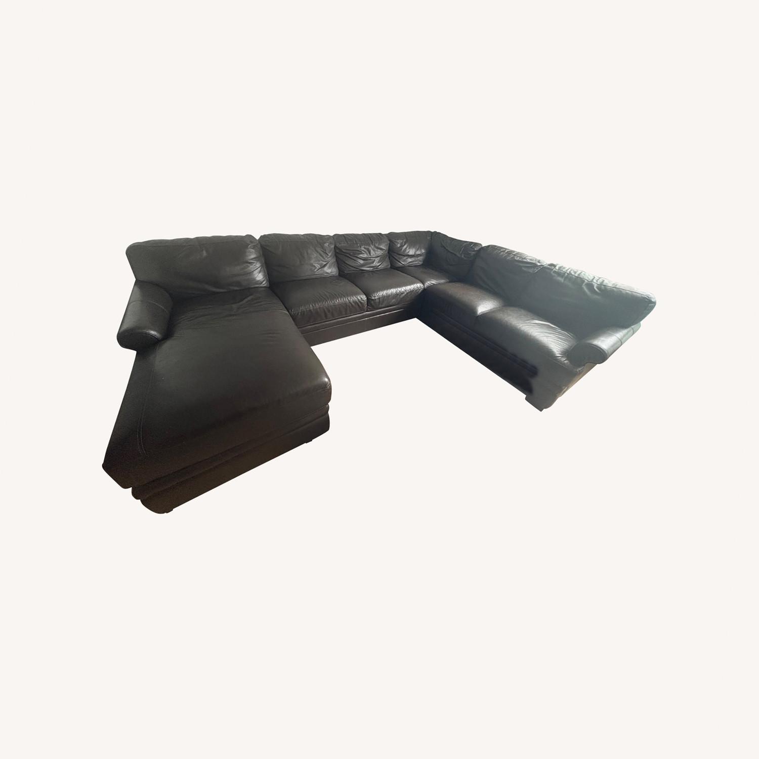 Raymour & Flanigan Leather Sofa - image-0