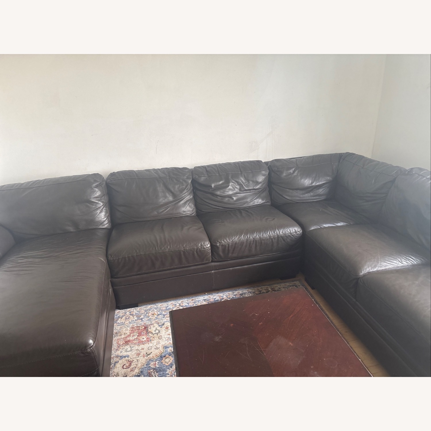 Raymour & Flanigan Leather Sofa - image-3