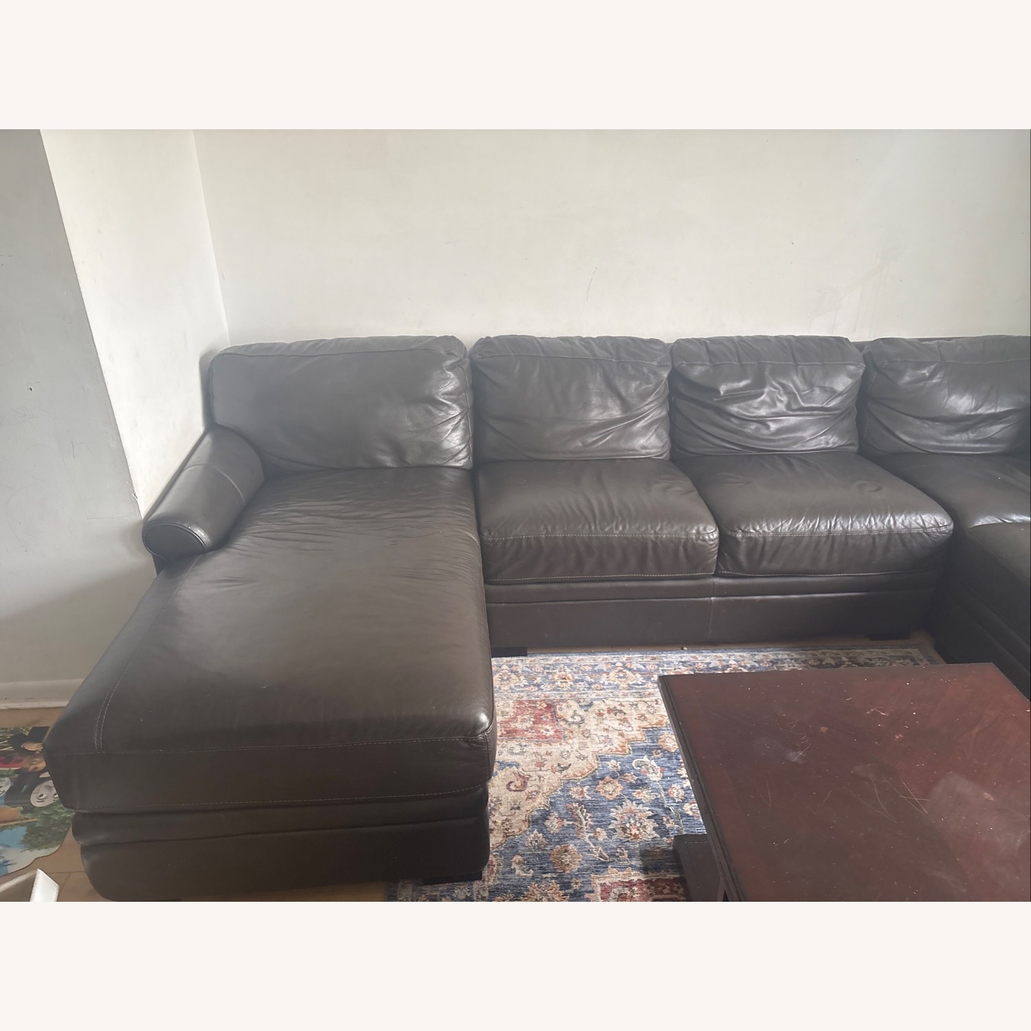 Raymour & Flanigan Leather Sofa - image-2