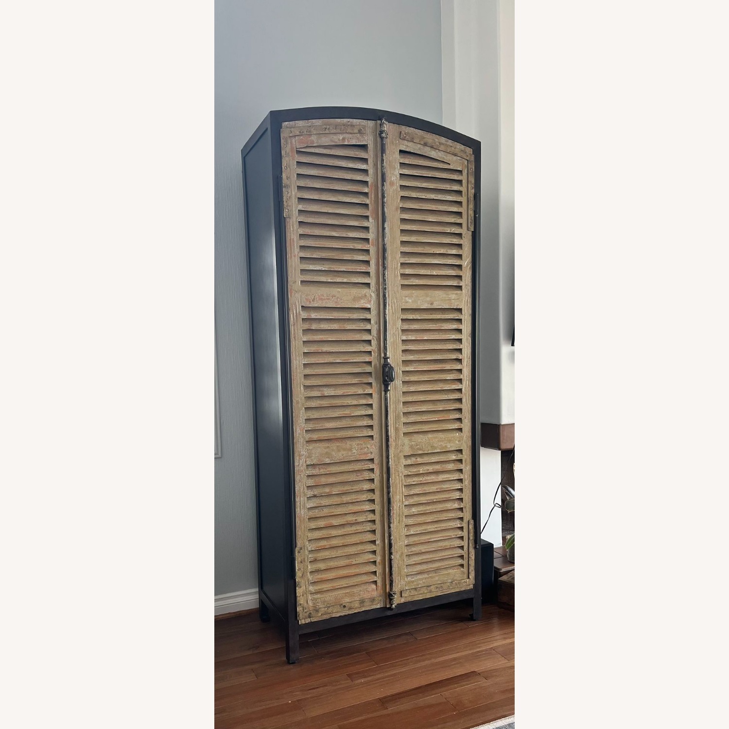 Restoration Hardware French Shutter Double Door Cabinet - image-3