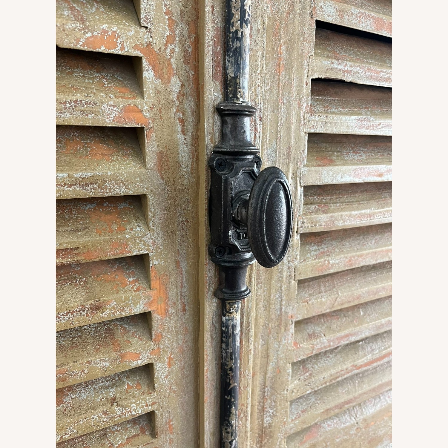 Restoration Hardware French Shutter Double Door Cabinet - image-5