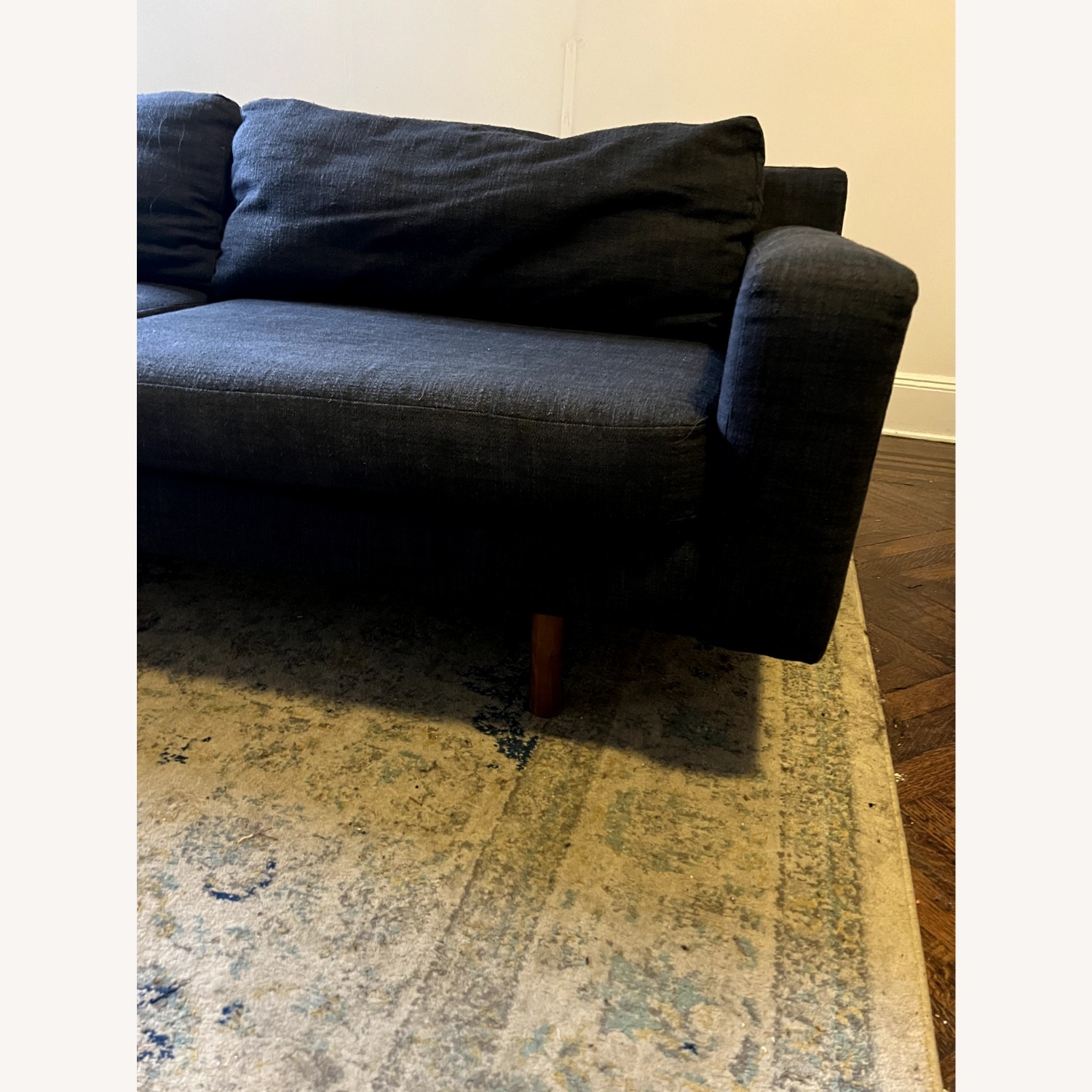 West Elm Harper Sofa 86" Midnight - image-5