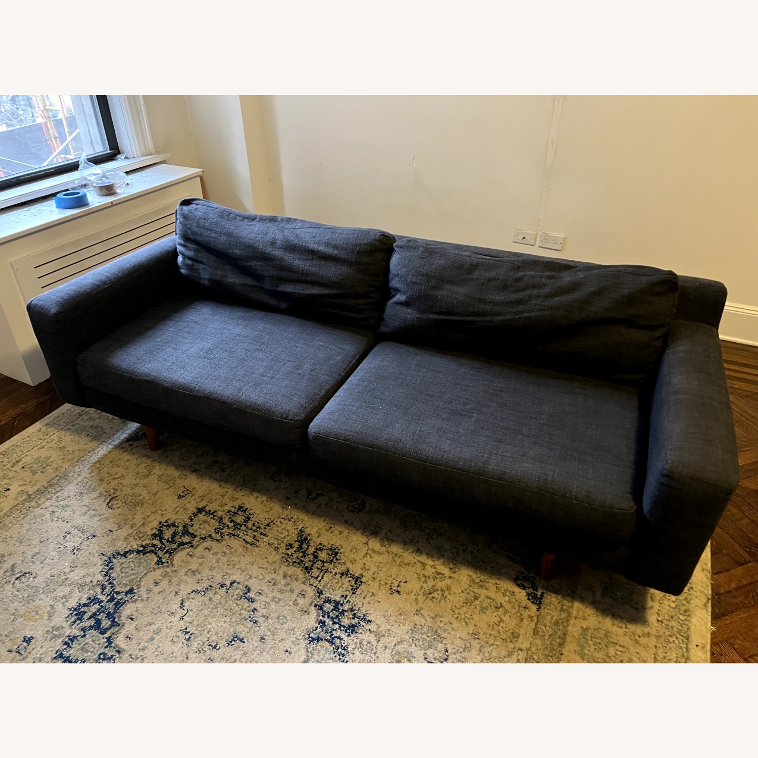 West Elm Harper Sofa 86" Midnight - image-2