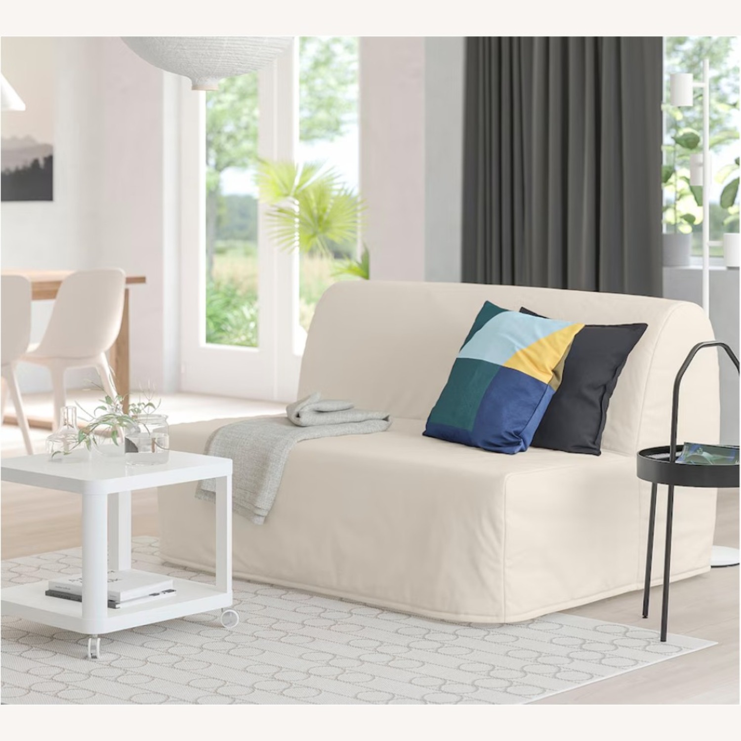 IKEA LYCKSELE LÖVÅS Sleeper Sofa, Ransta Natural - image-3