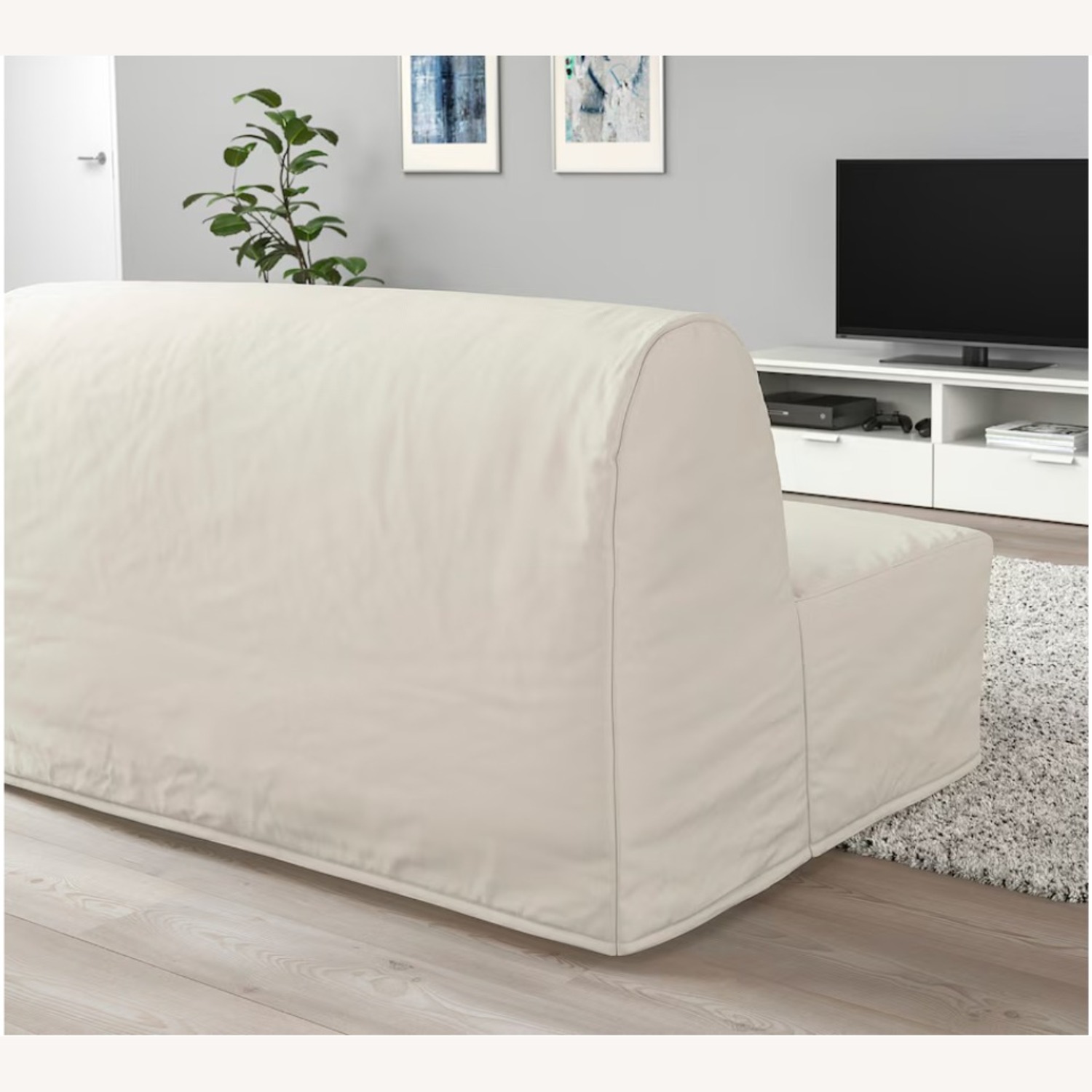 IKEA LYCKSELE LÖVÅS Sleeper Sofa, Ransta Natural - image-4