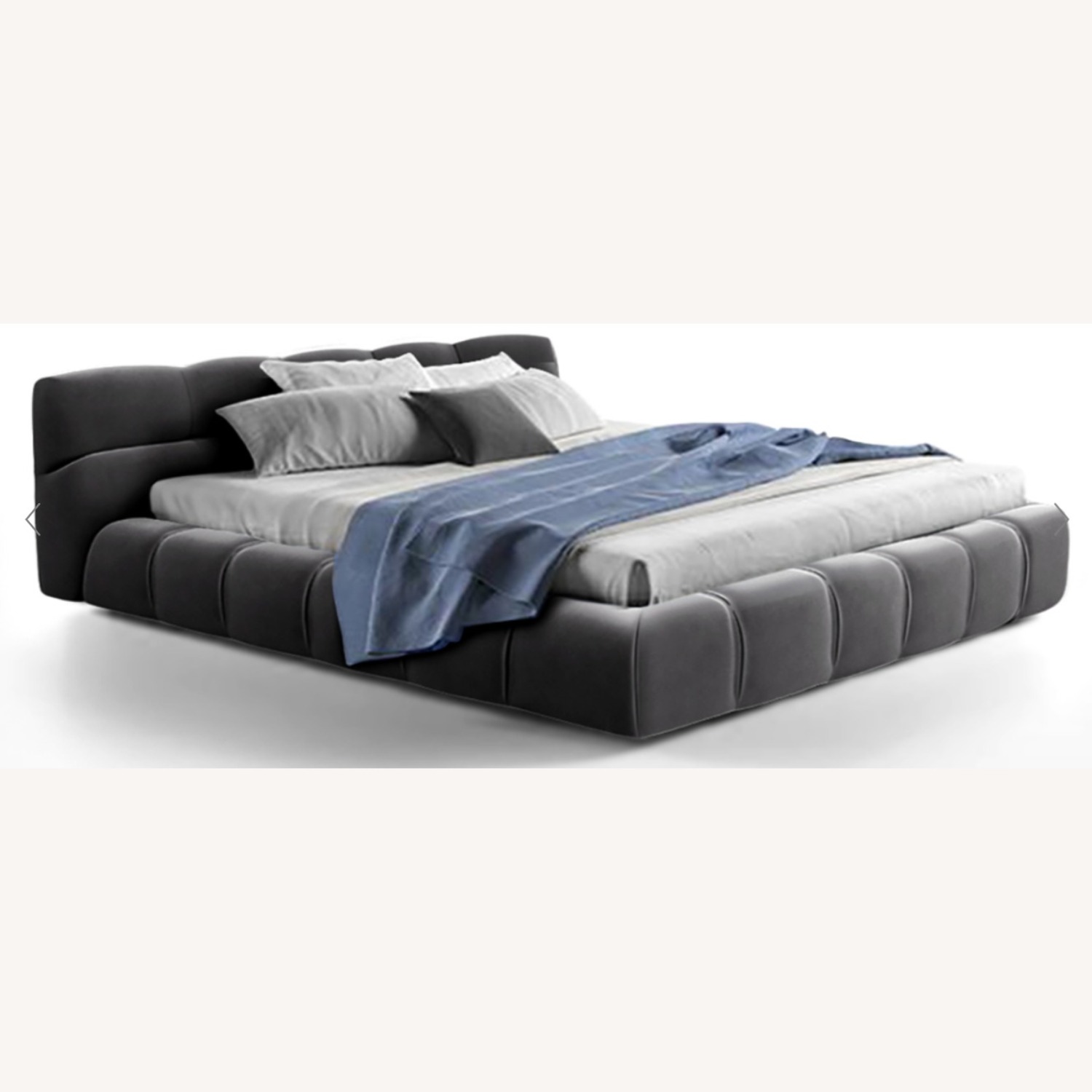 B&B Italia Tufty-Bed, King, Dark Gray, Reproduction - image-1