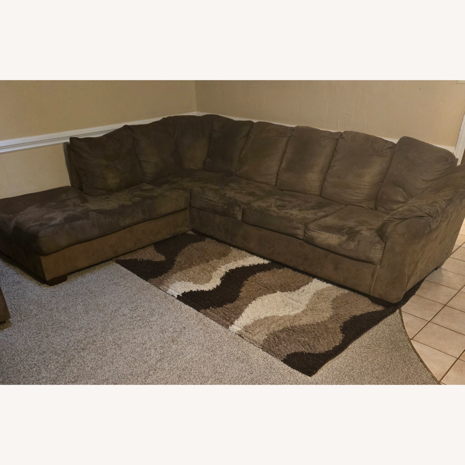 Ashley Furniture Brown 2 Piece Sectional - image-0