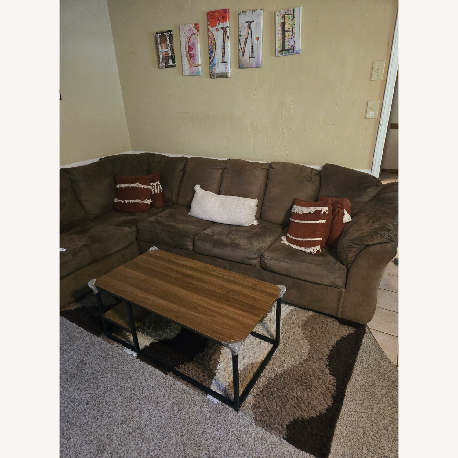 Ashley Furniture Brown 2 Piece Sectional - image-2