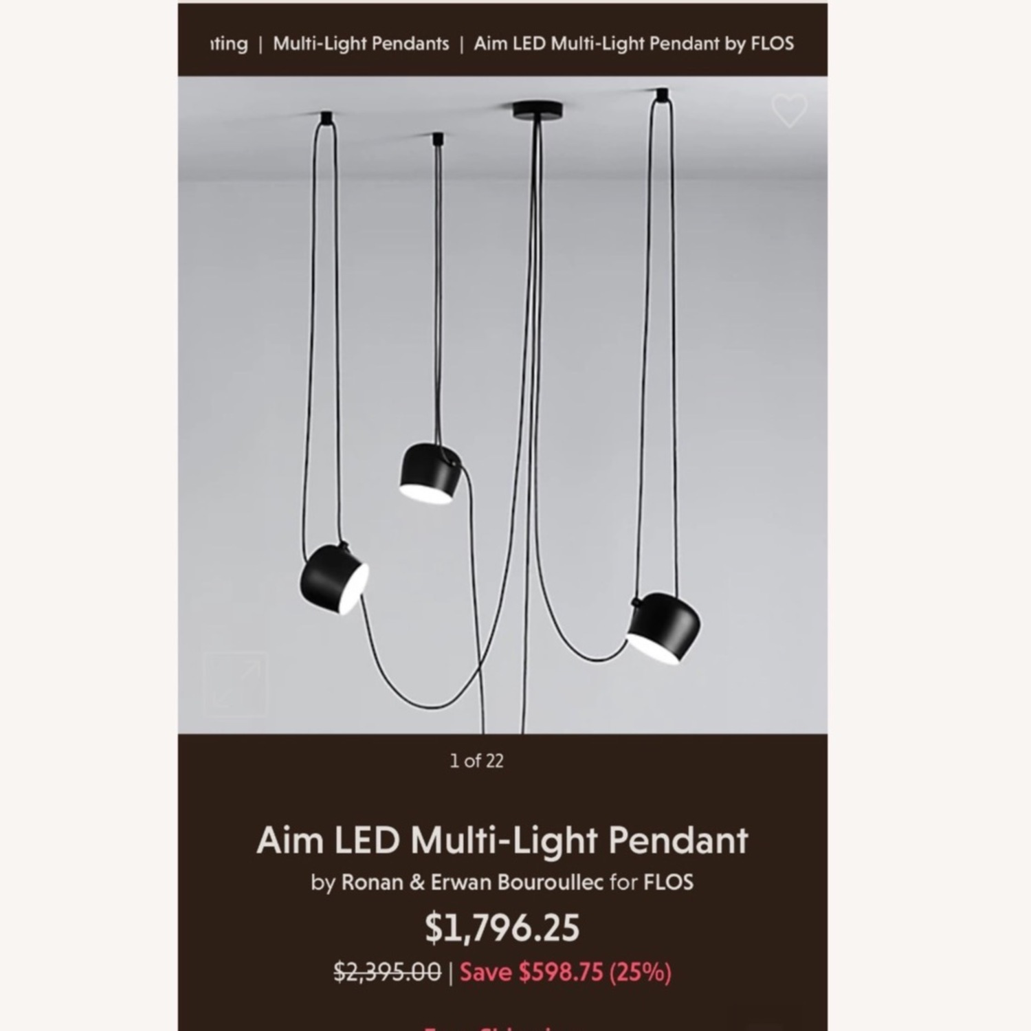 Flos Aim LED Multi-Light Pendant - image-0