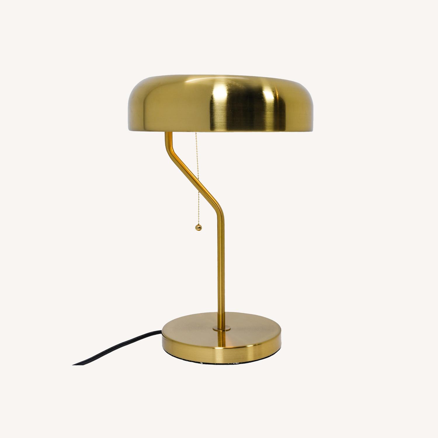 Sonata Table Lamp Gold Outer White Inner - image-0
