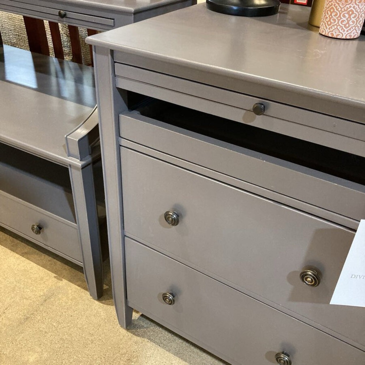 Sidney 2-Drawer W Charging Station Side Table - image-4