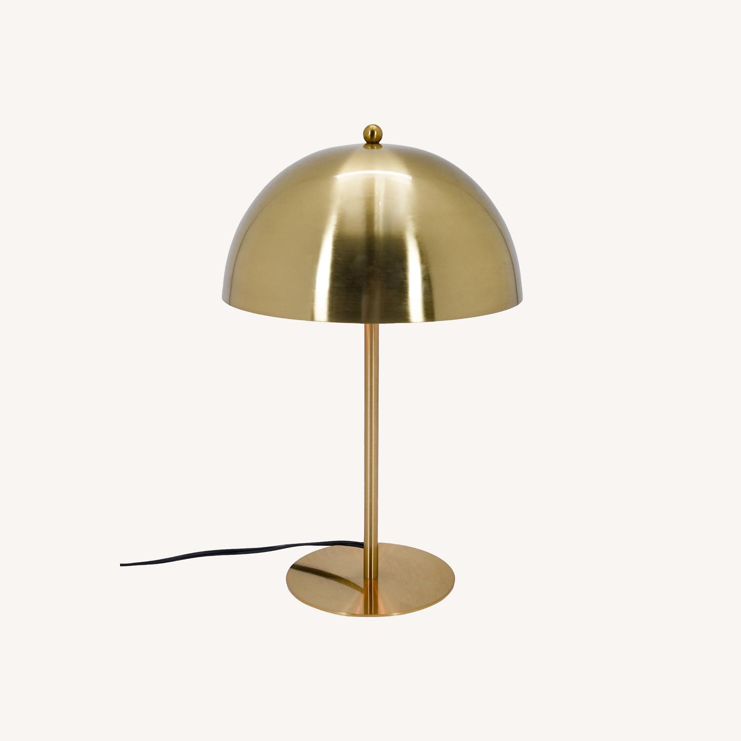 Sentinel Table Lamp Gold Outer White Inner - image-0