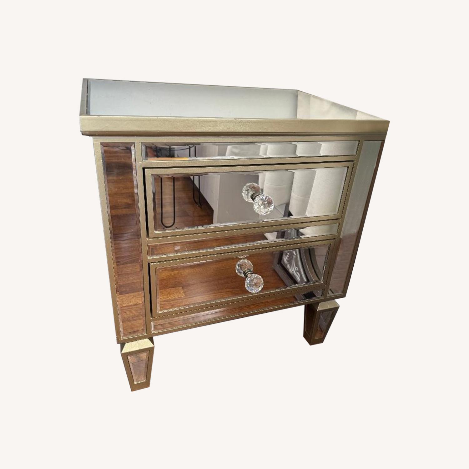 Mirrored Nightstand X2 - image-0
