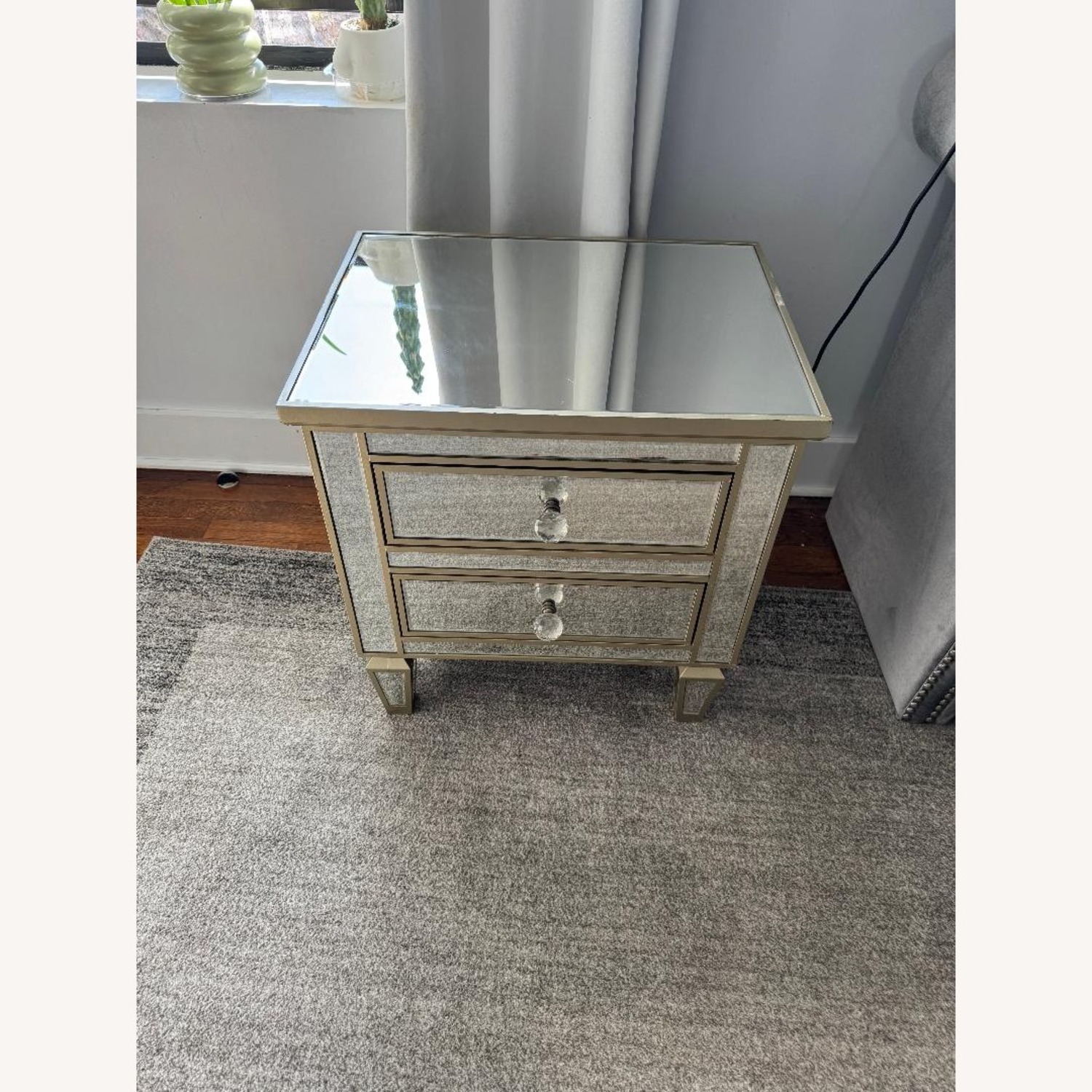 Mirrored Nightstand X2 - image-1