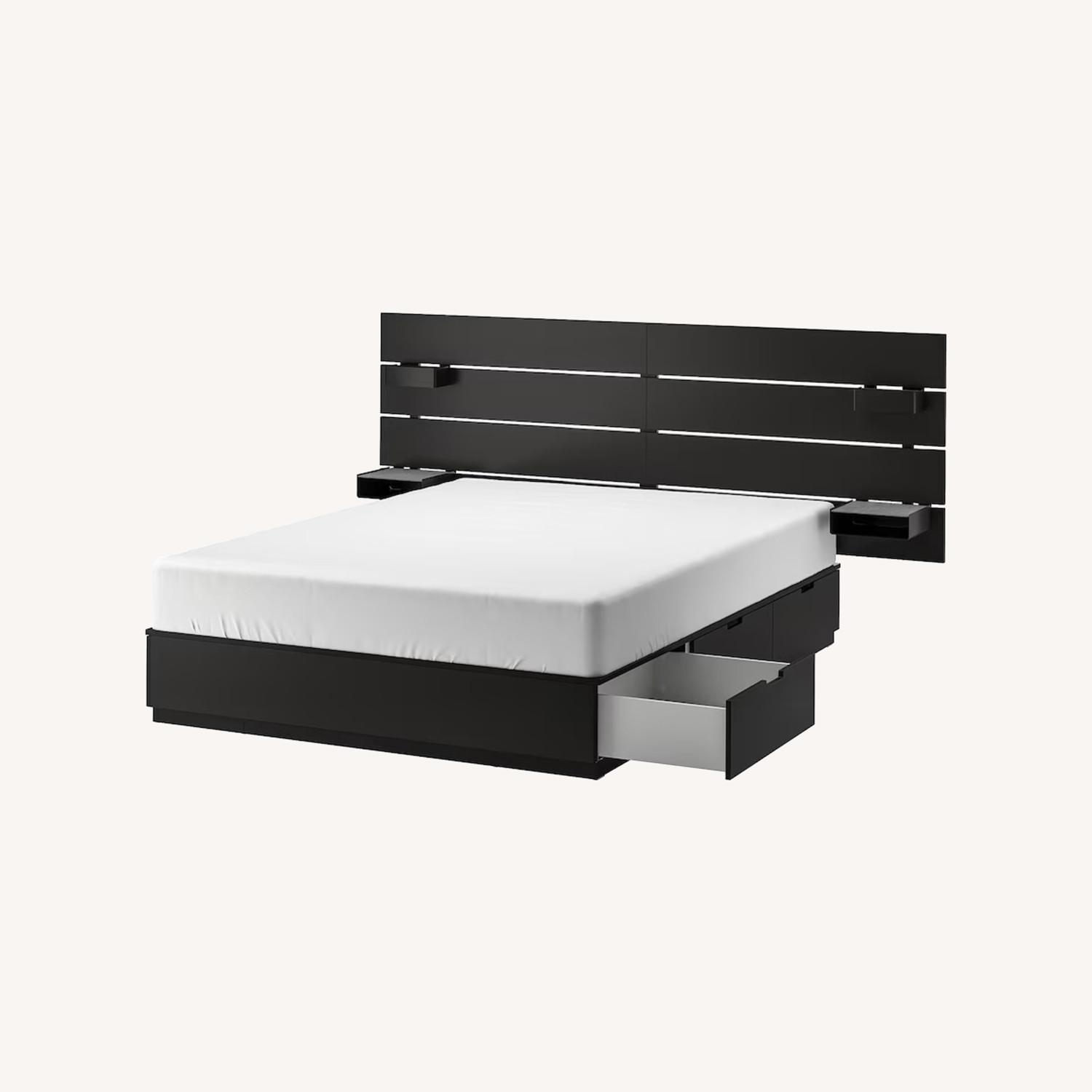IKEA Queen Nordli Bed and Headboard - image-0