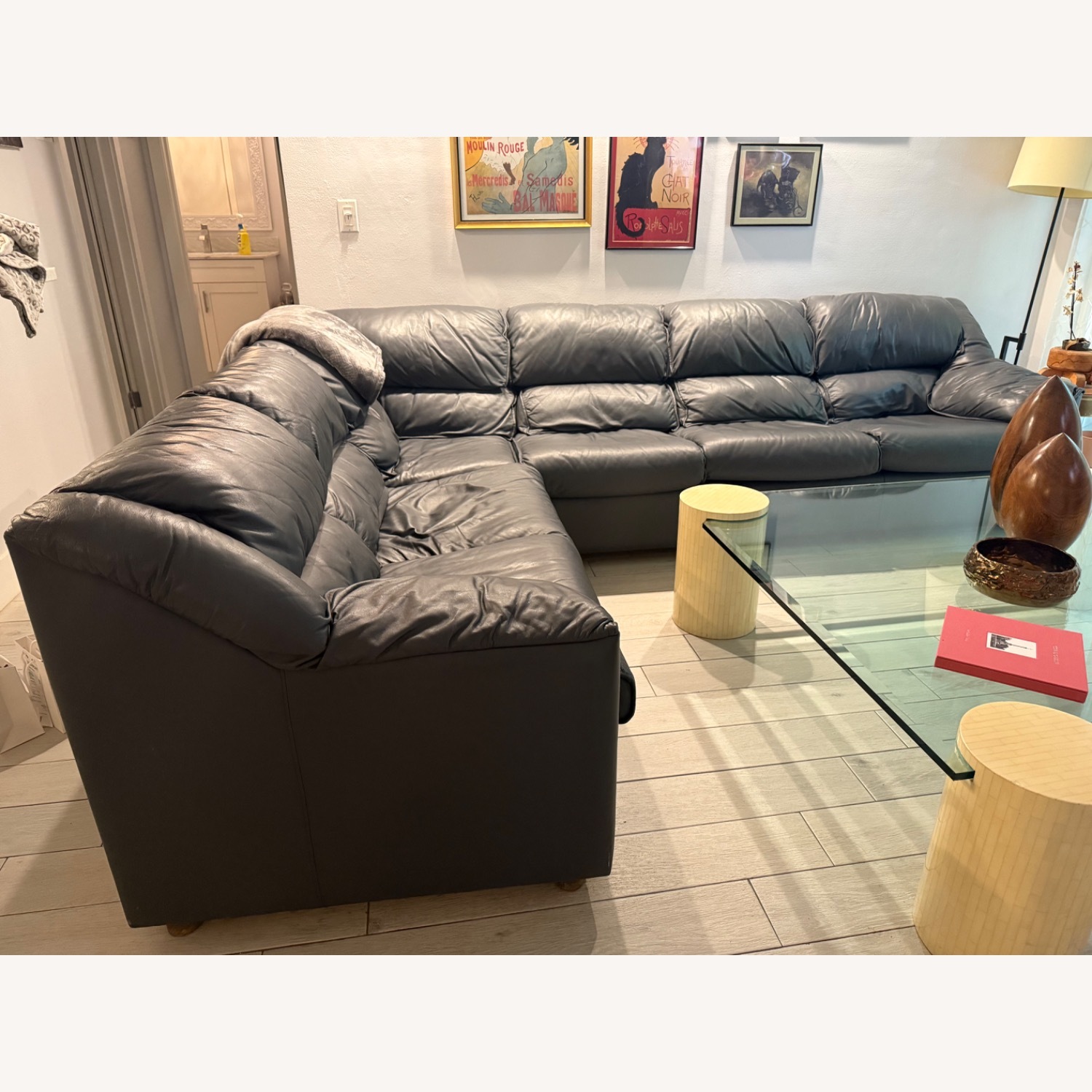 Millennium Leather Sectional Sofa - image-0