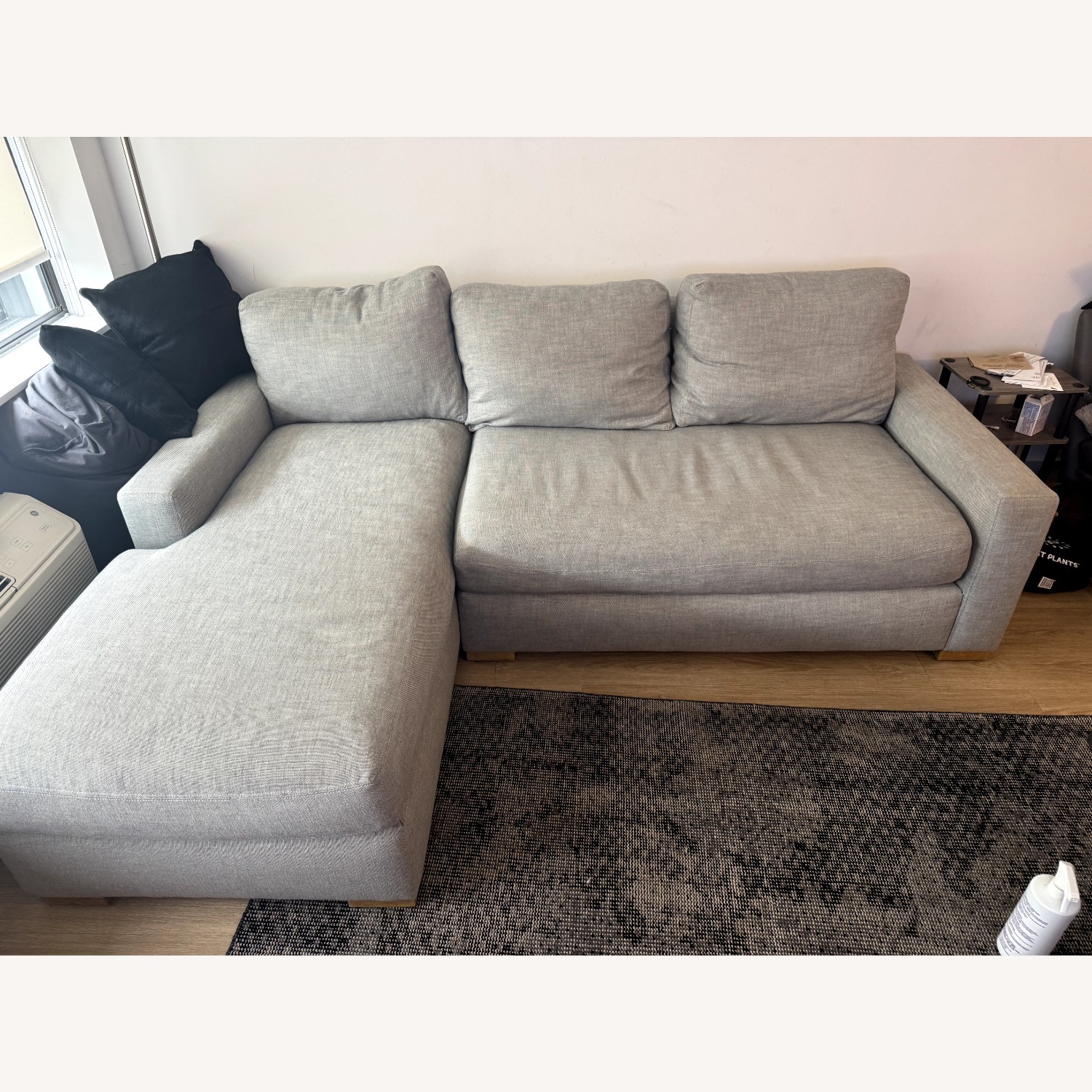 Restoration Hardware Maxwell Light Gray L-Shape Couch - image-1