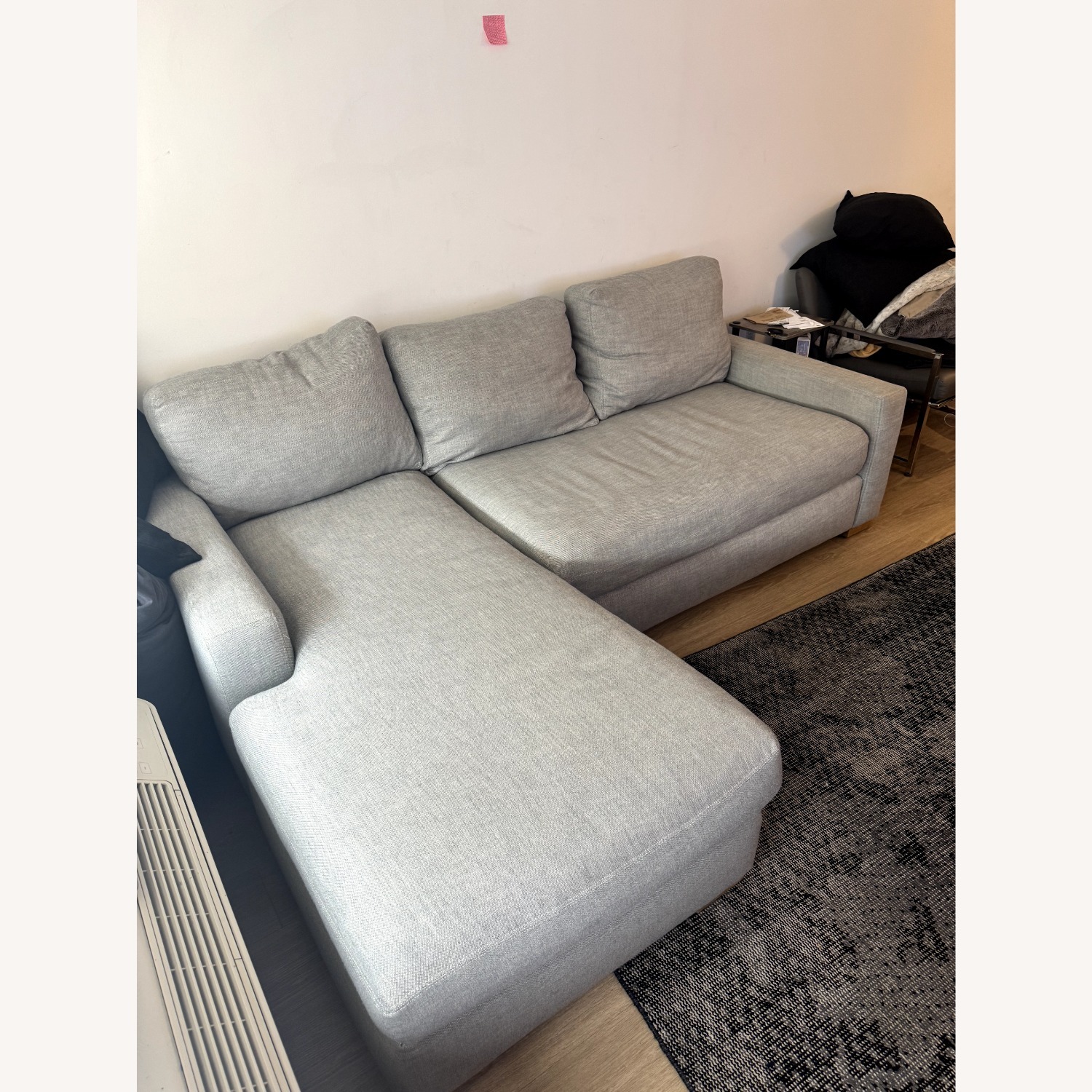 Restoration Hardware Maxwell Light Gray L-Shape Couch - image-2