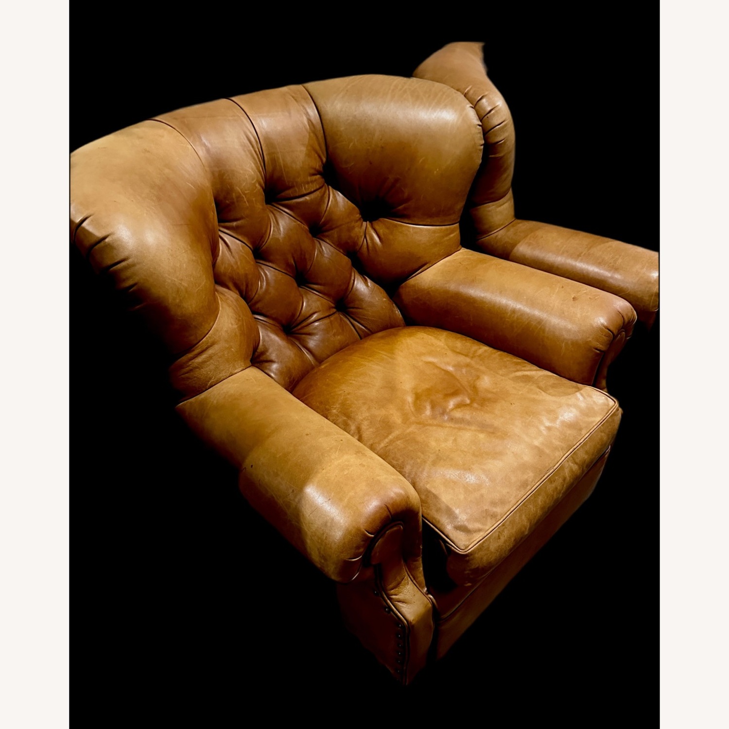 Pair of Ralph Lauren Leather Chairs - image-5