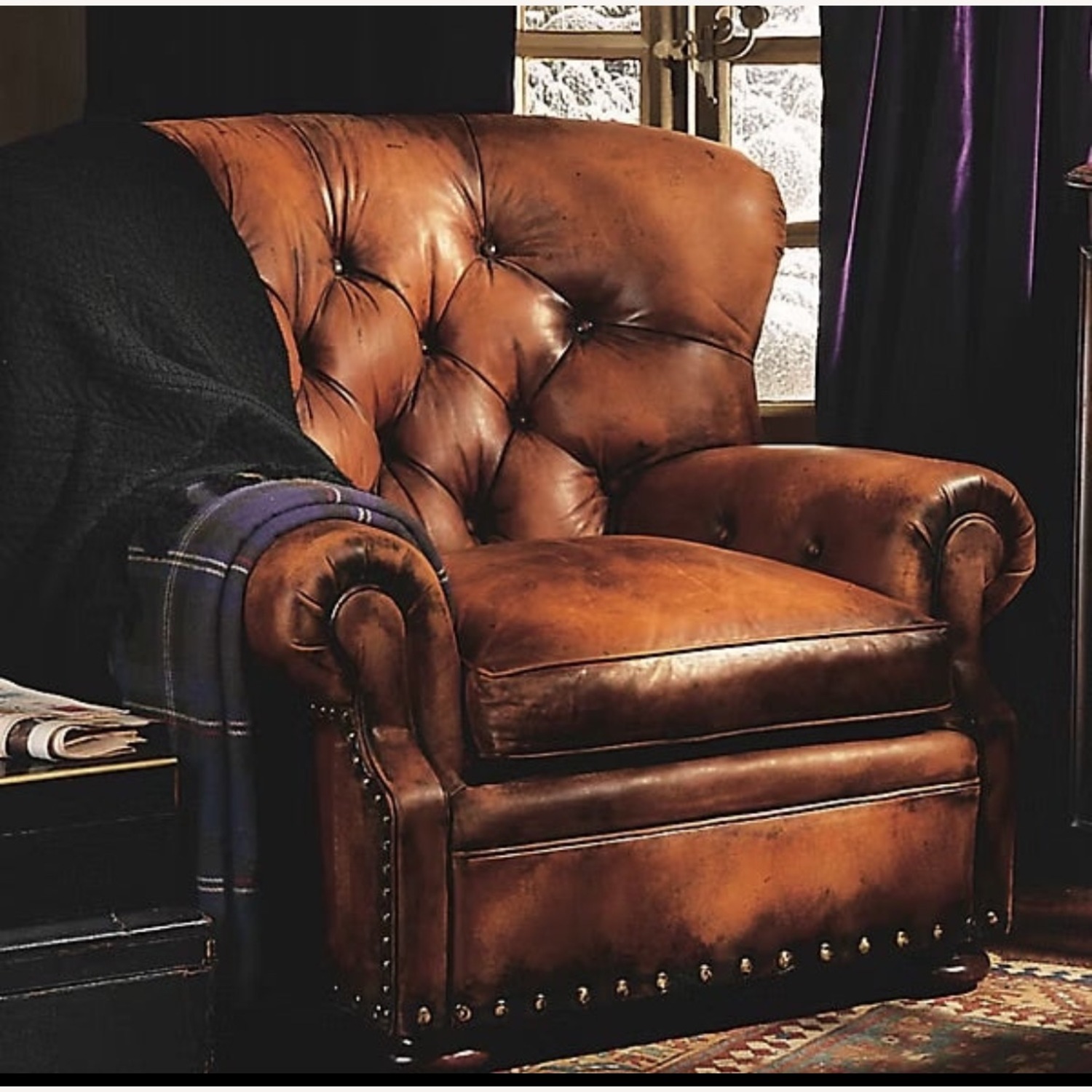Pair of Ralph Lauren Leather Chairs - image-6
