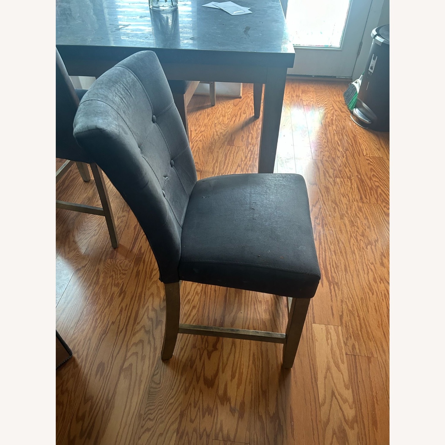 Marble Dining Table and Chairs Plus Bench - image-3
