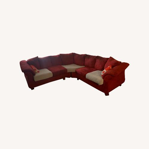Used Red 5 Seater Couch for sale on AptDeco