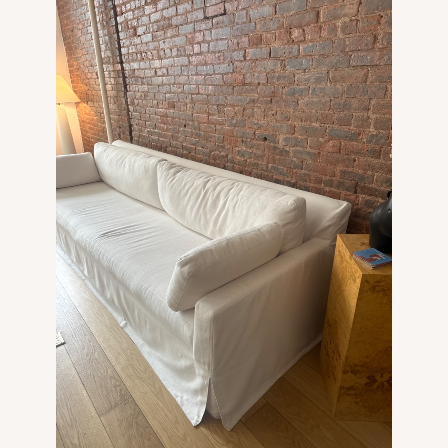 Restoration Hardware Belgian Slipcover Sofa - image-3