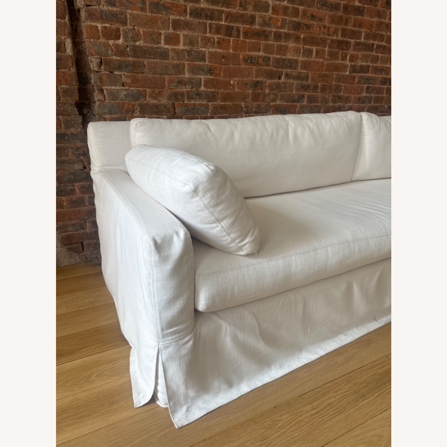 Restoration Hardware Belgian Slipcover Sofa - image-5