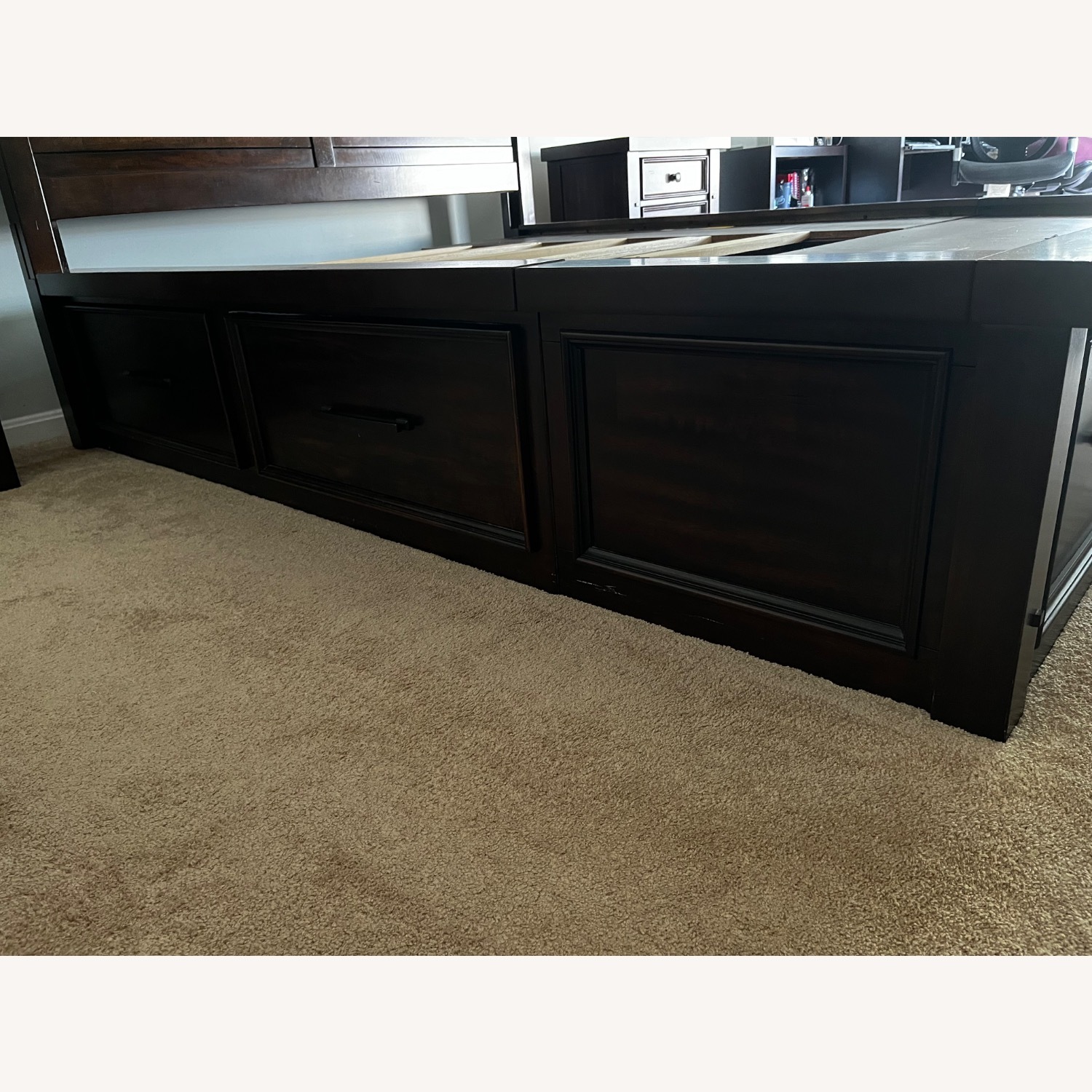 Bob's Discount Furniture Queen Wooden Bed - image-1